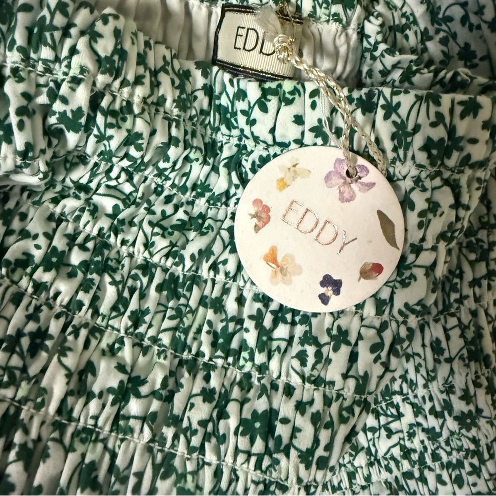Eddy Audra Dress Ivory Grassy Knoll Ditsy Floral Small - Picture 7 of 7